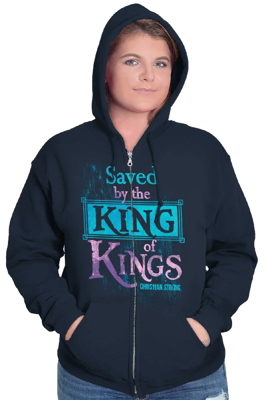 Saved by King of Kings Zip Hoodie