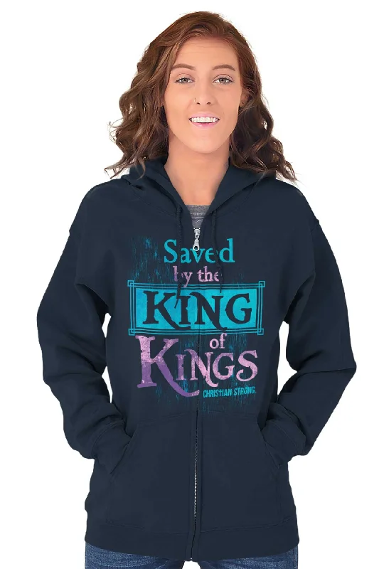 Saved by King of Kings Zip Hoodie