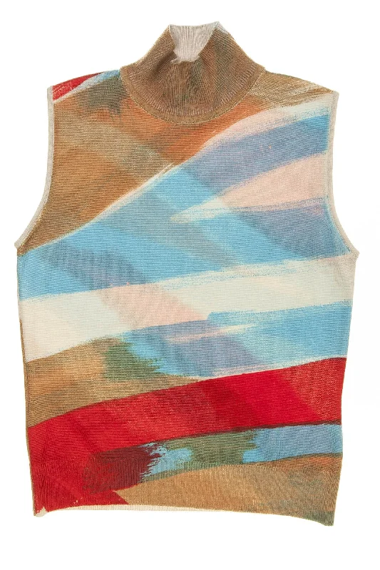 Versace - Multi Color Sleeveless Sweater - IT 40