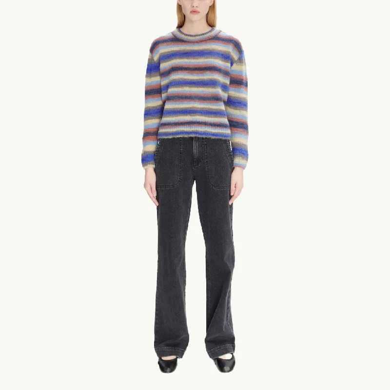 Women's Abby Sweater - Blue Stripe