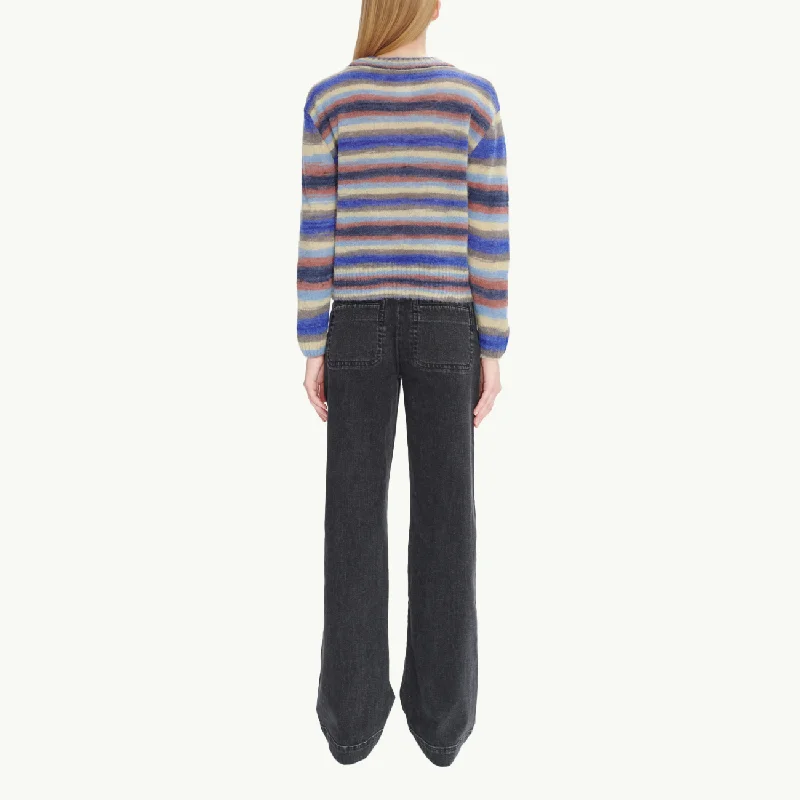 Women's Abby Sweater - Blue Stripe