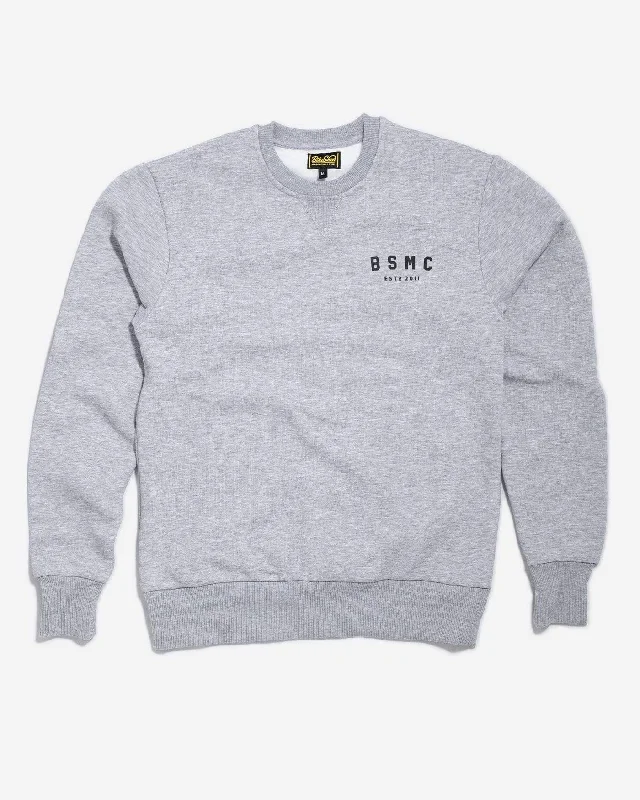 BSMC ESTD. Sweatshirt - Grey Marl