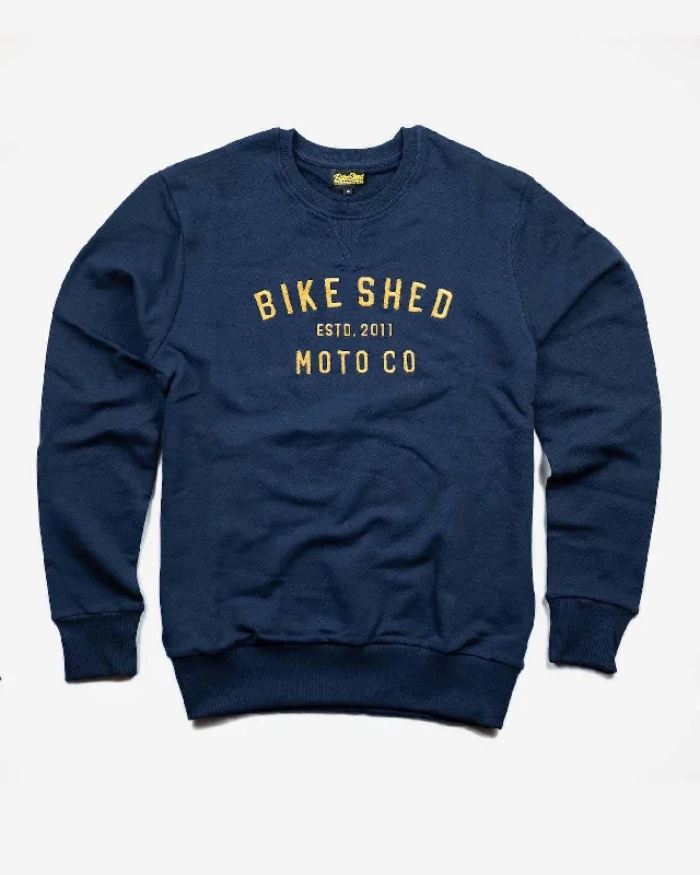 BSMC Moto Co. Sweat - Navy/Mustard